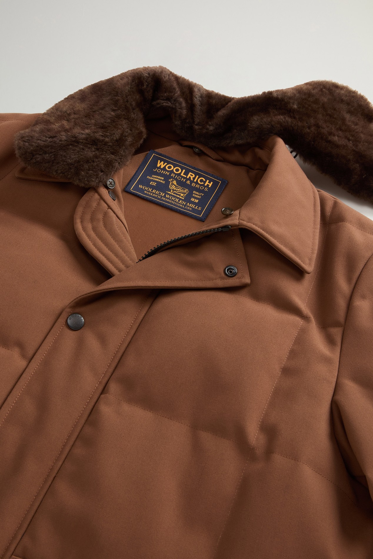 CANVAS BLIZZARD CHORE JACKET Brown photo 6 | Woolrich