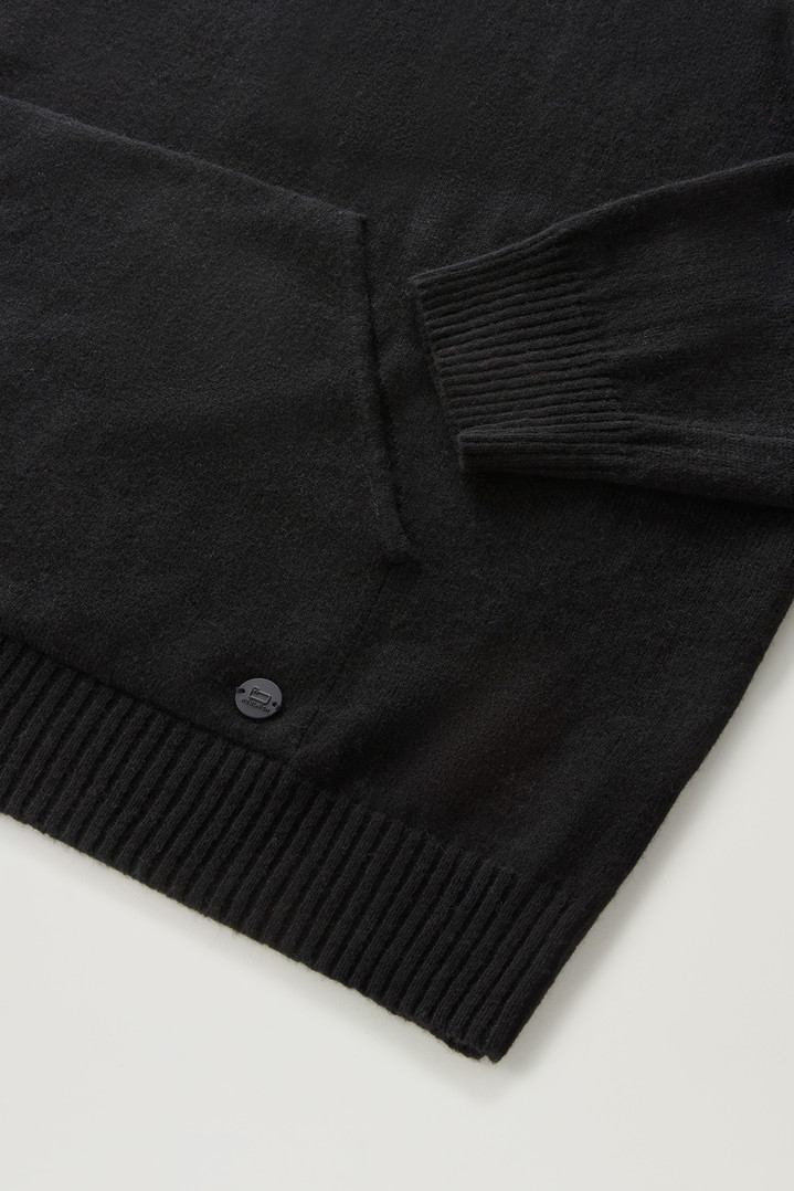 Sweater in Wool Blend with Dégradé Effect Black photo 3 | Woolrich