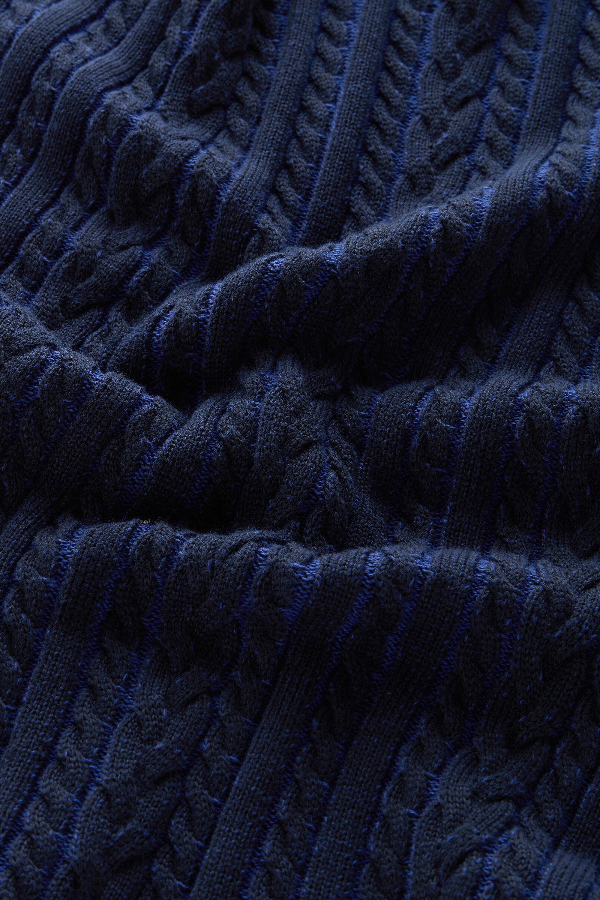 Vanisè Crewneck Sweater in Pure Cotton Blue photo 4 | Woolrich