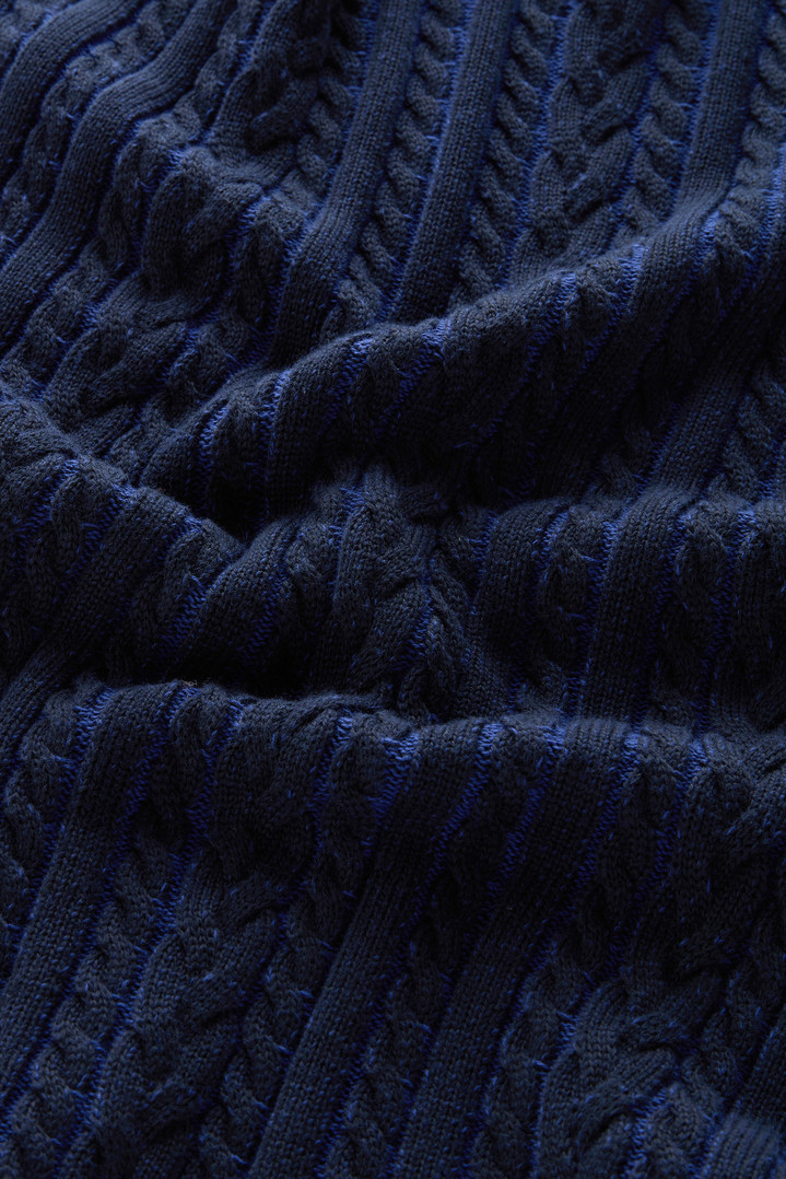 Vanisè Crewneck Sweater in Pure Cotton Blue photo 4 | Woolrich