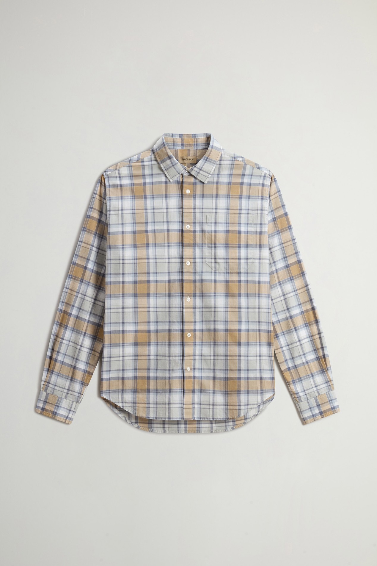 SUMMER CHECK WARREN SHIRT Blue photo 5 | Woolrich