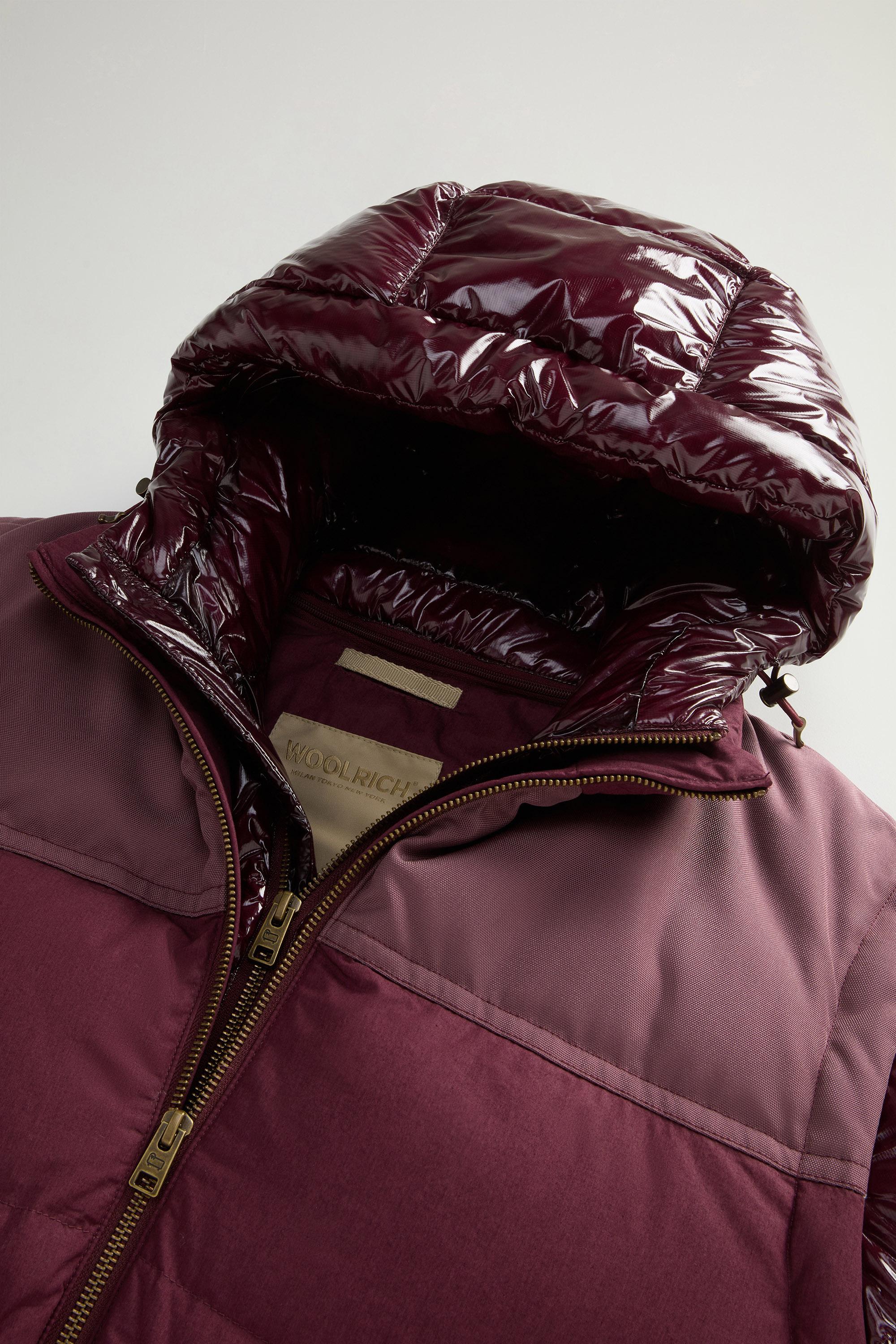 Hybrid Down Jacket with Removable Sleeves and Hood Burgundy photo 6 | Woolrich