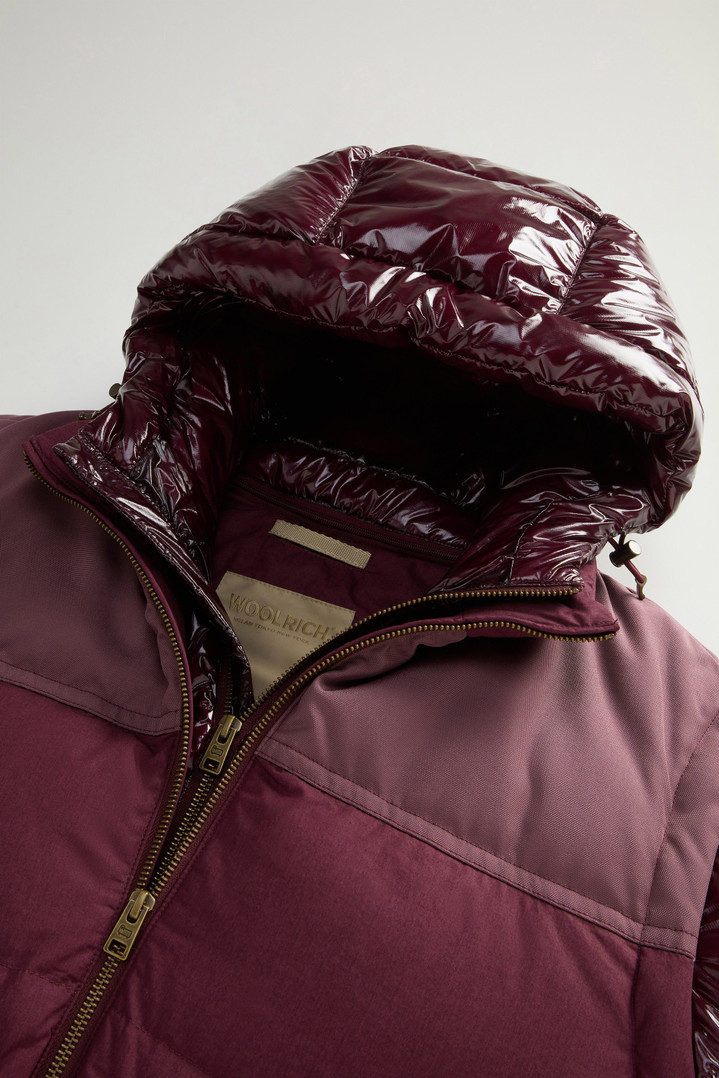 Hybrid Down Jacket with Removable Sleeves and Hood Burgundy photo 6 | Woolrich