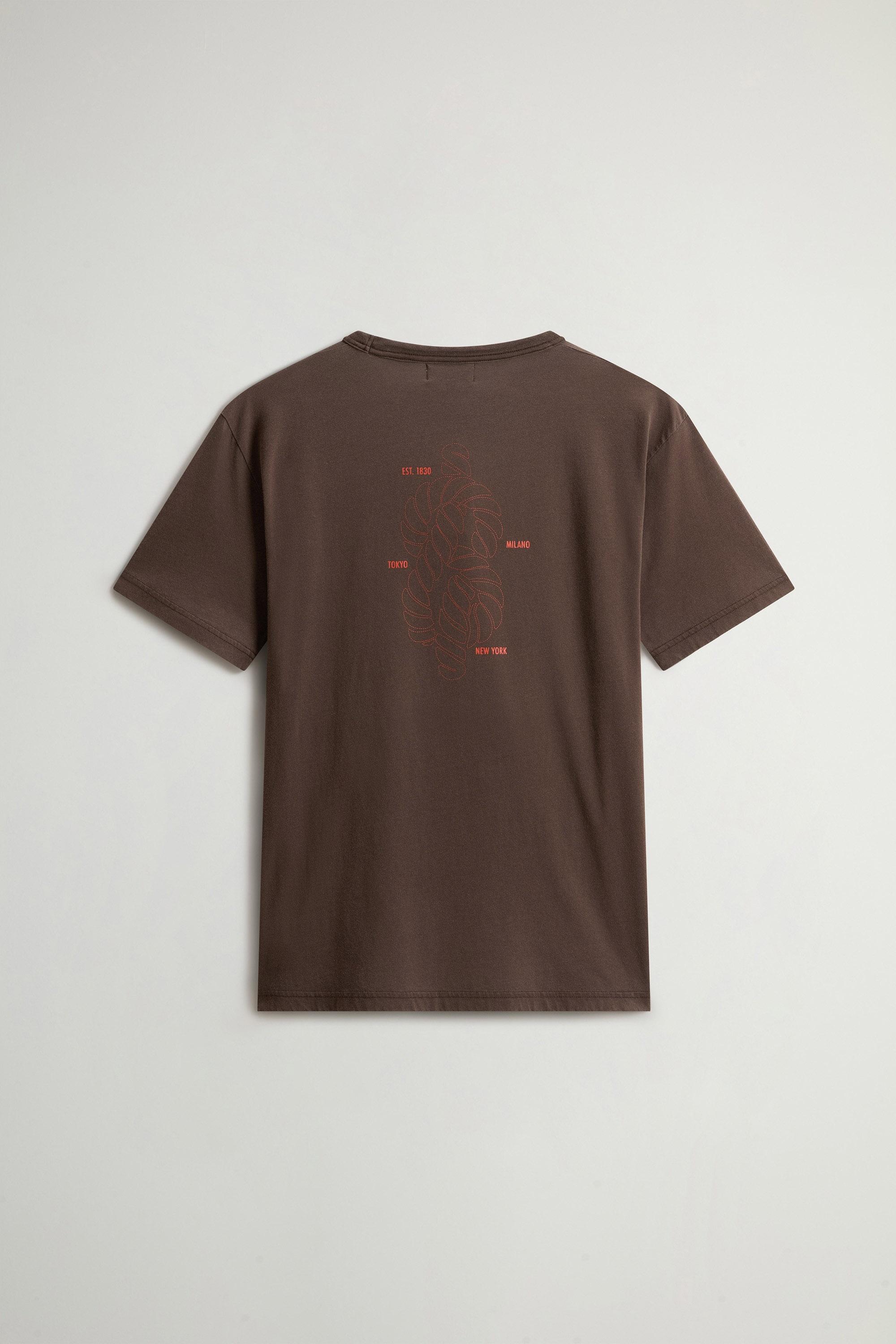 LIGHT GD GRAPHIC T-SHIRT Braun photo 6 | Woolrich