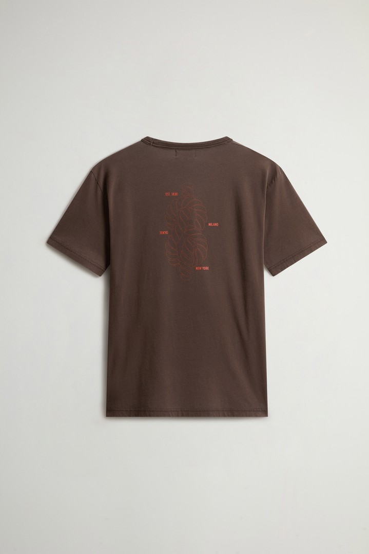 LIGHT GD GRAPHIC T-SHIRT Brown photo 6 | Woolrich