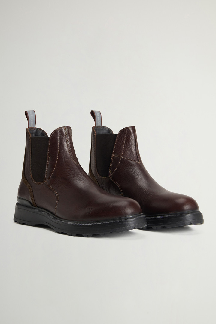 Stone Grove Ankle Boots in Cowhide Leather Brown photo 2 | Woolrich