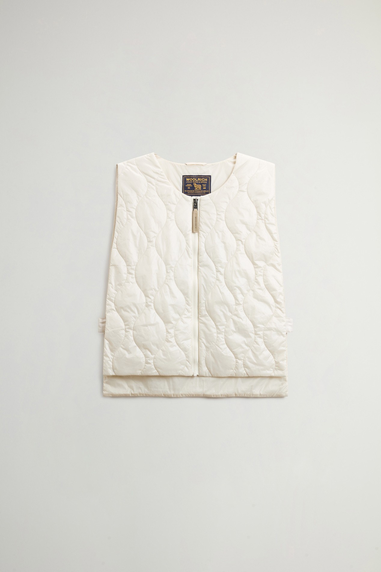 Packable Quilted Vest in Urban Light Nylon White photo 1 | Woolrich
