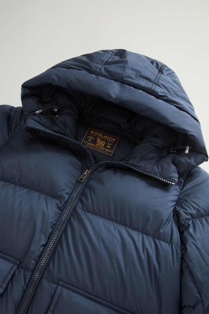 Boys' Sierra Jacket in Quilted Microfiber with Hood Blue photo 3 | Woolrich