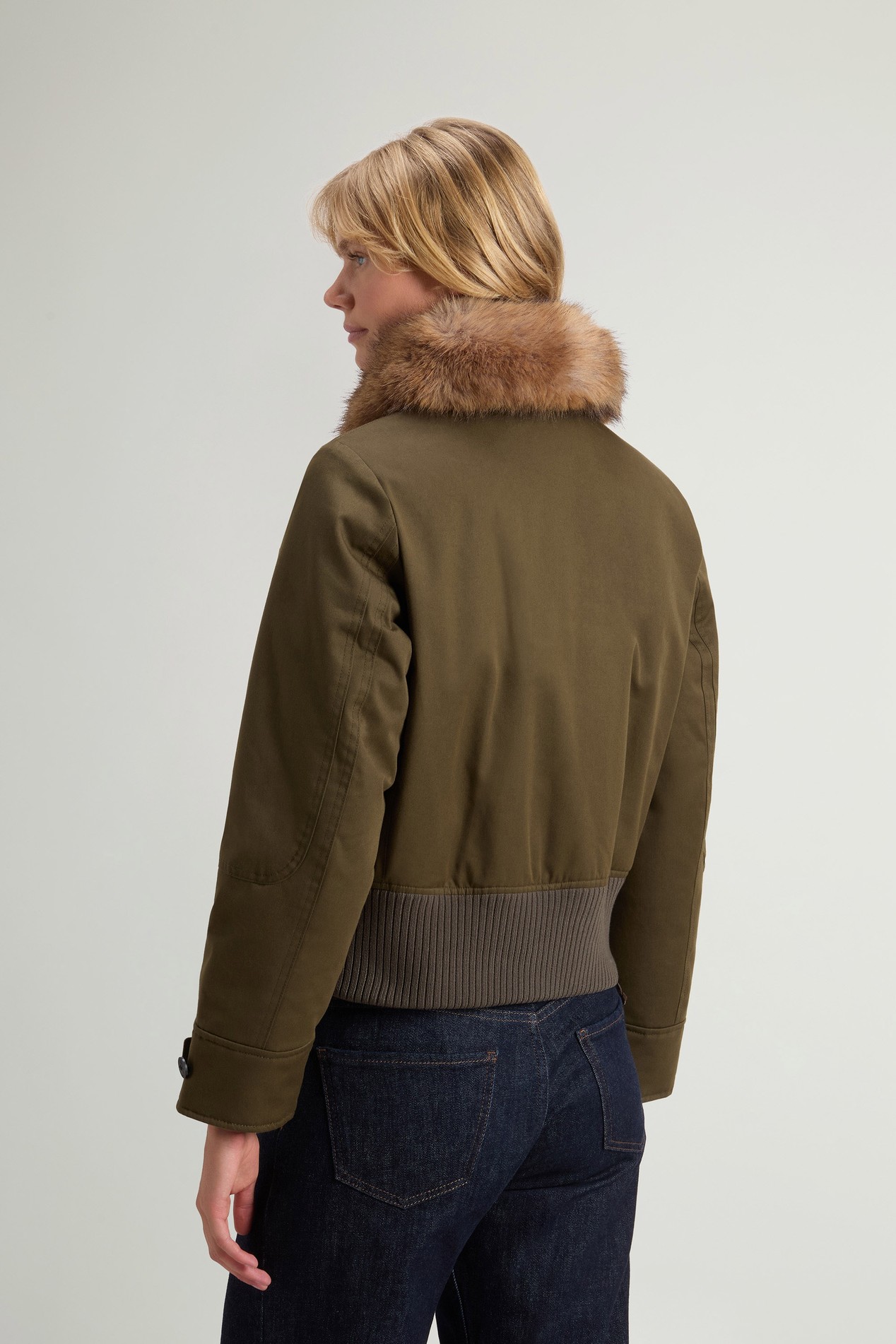 Bomber rembourré en Best Cotton Vert photo 3 | Woolrich