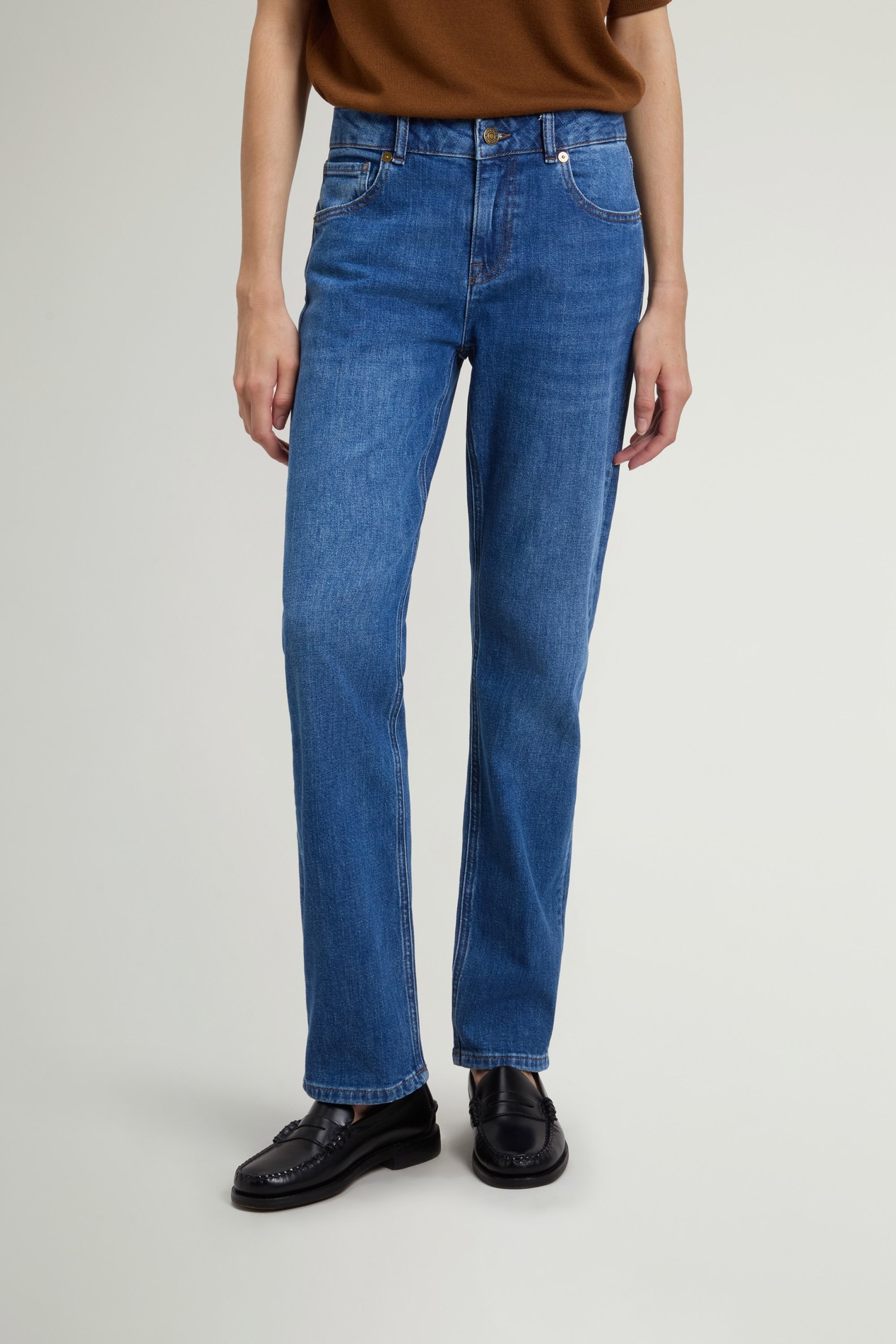 Five-Pocket Jeans in Stretch Cotton Denim Blue photo 1 | Woolrich
