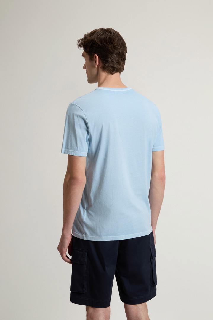 LIGHT GD T-SHIRT Blue photo 3 | Woolrich