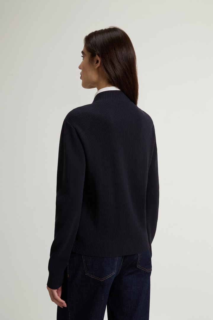 Hybrid Bomber Jacket in Nylon Blue photo 3 | Woolrich