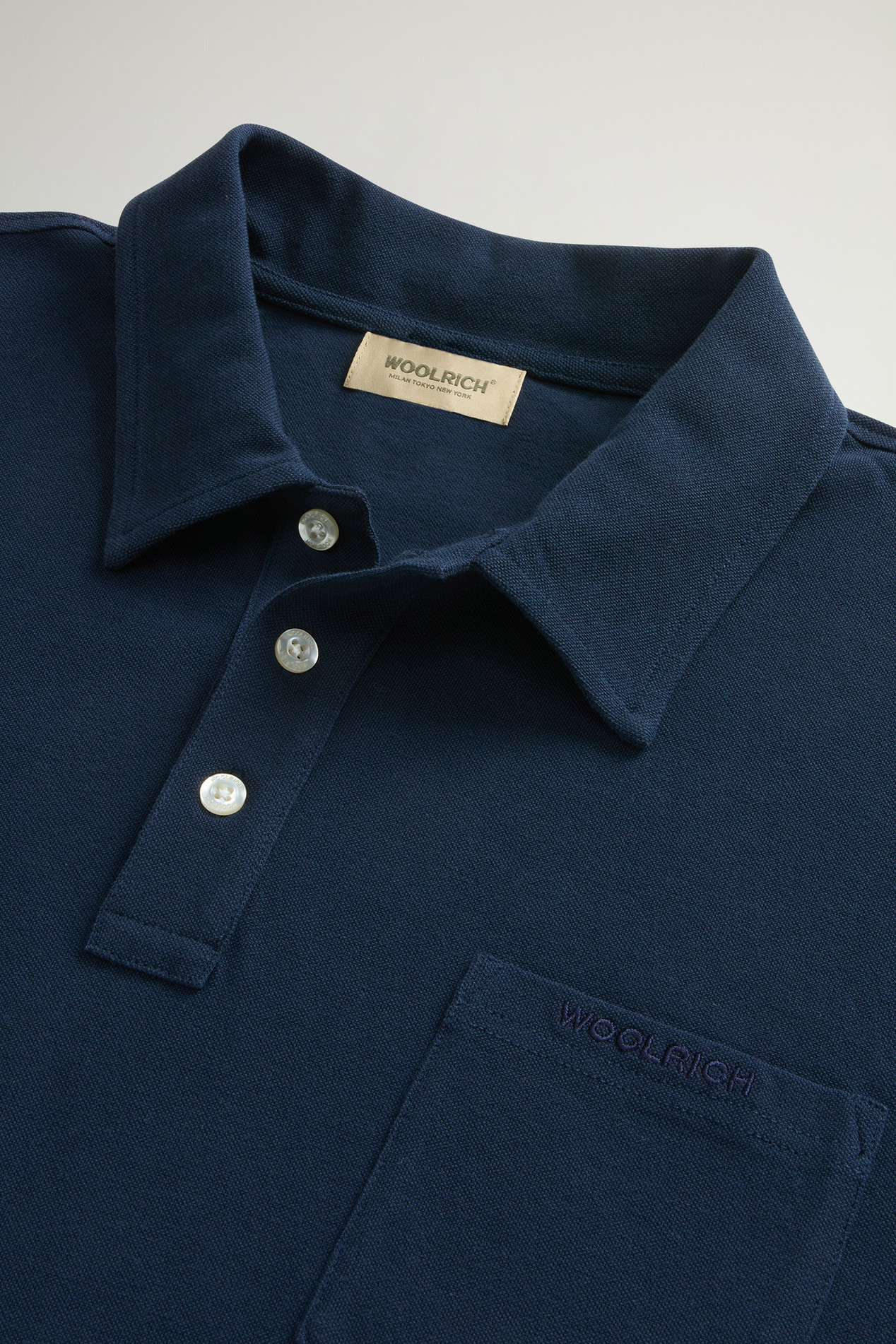 ICE COTTON POLO Blue photo 6 | Woolrich