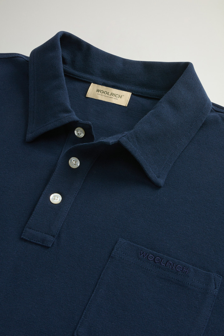 ICE COTTON POLO Blue photo 6 | Woolrich