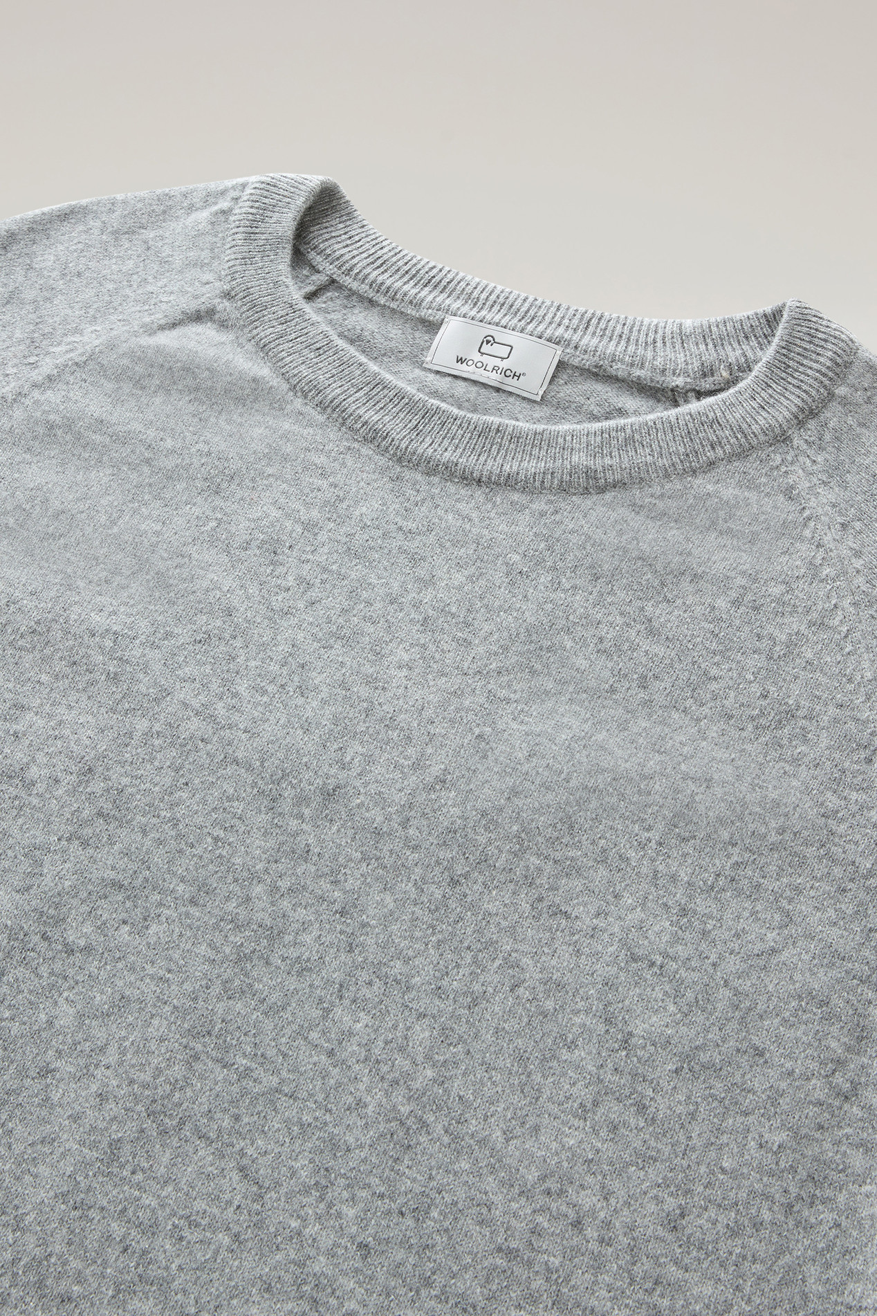 Luxe Crewneck Sweater in Pure Cashmere Gray photo 2 | Woolrich