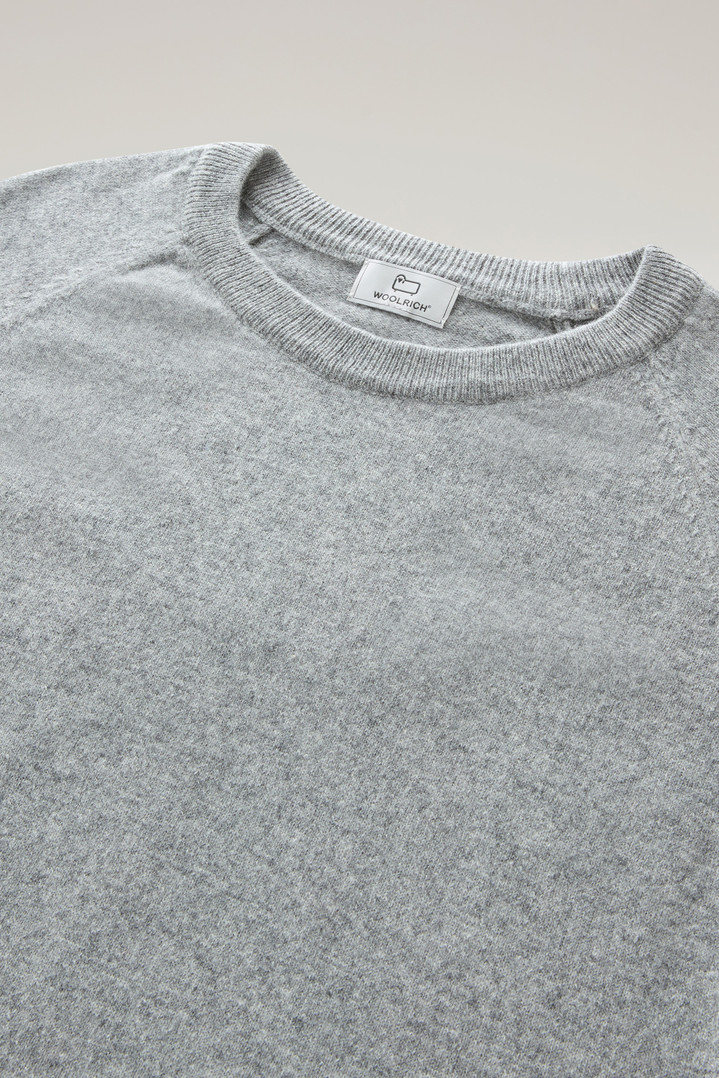 Luxe Crewneck Sweater in Pure Cashmere Gray photo 2 | Woolrich