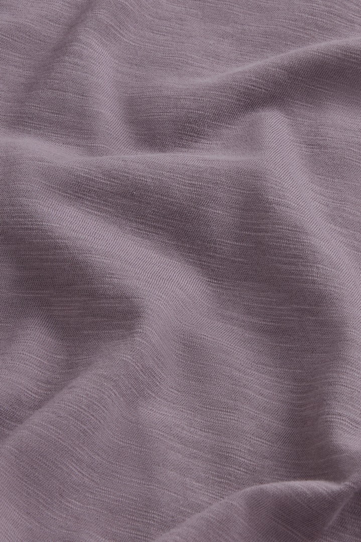 SLUB LOGO T-SHIRT Purple photo 6 | Woolrich