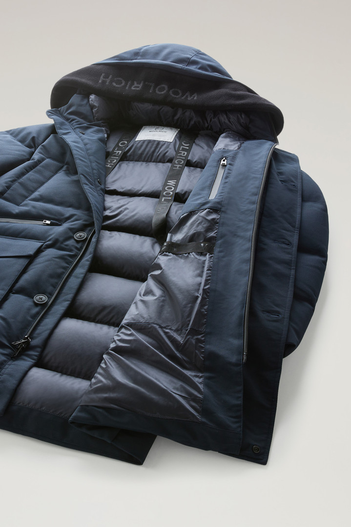 Parka with Detachable Wool Visor Blue photo 5 | Woolrich
