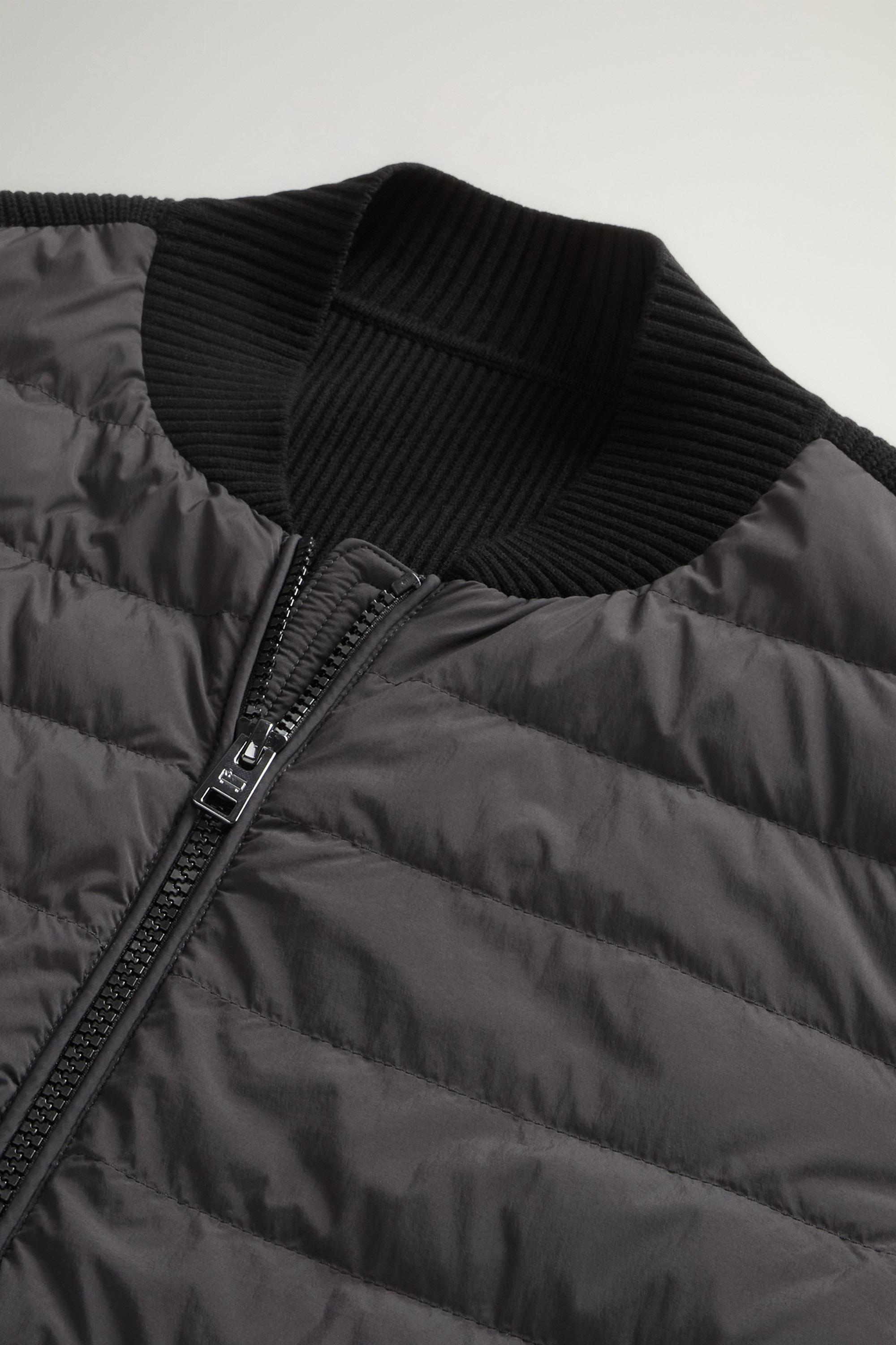 Hybrid Bomber Jacket in Nylon Black photo 6 | Woolrich
