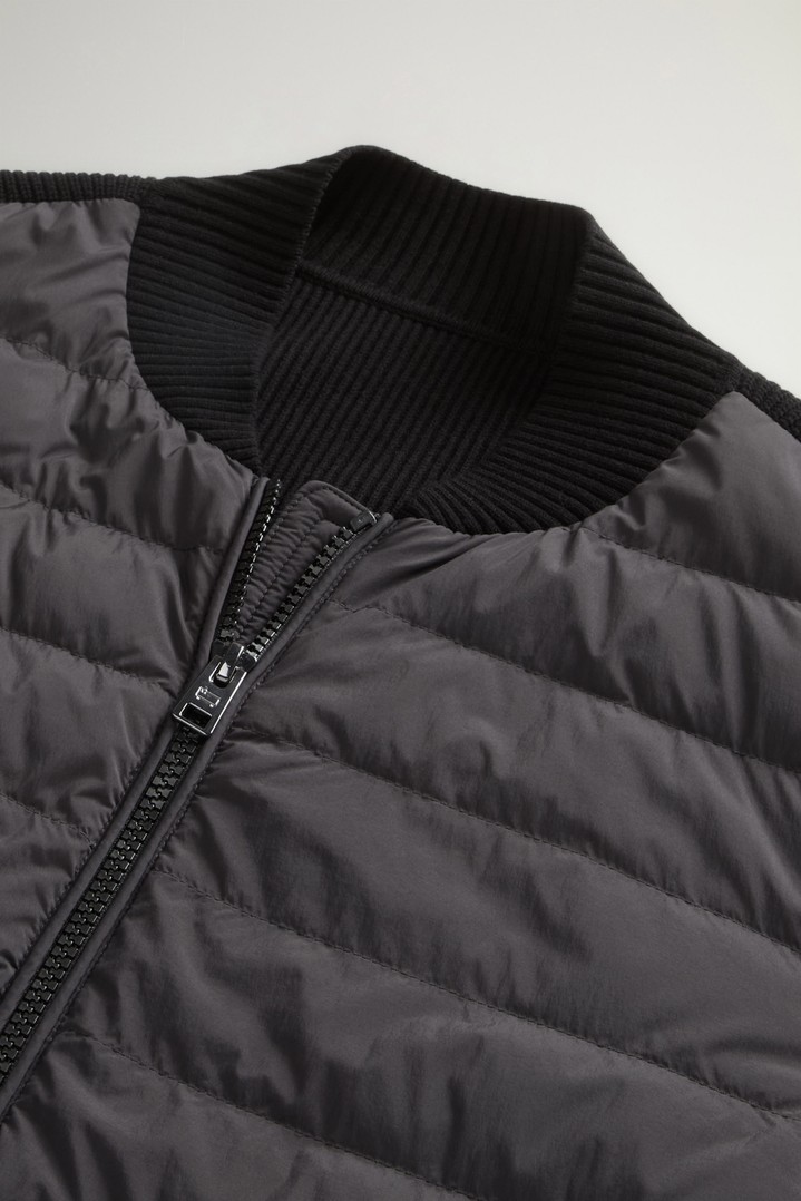 Hybrid Bomber Jacket in Nylon Black photo 6 | Woolrich