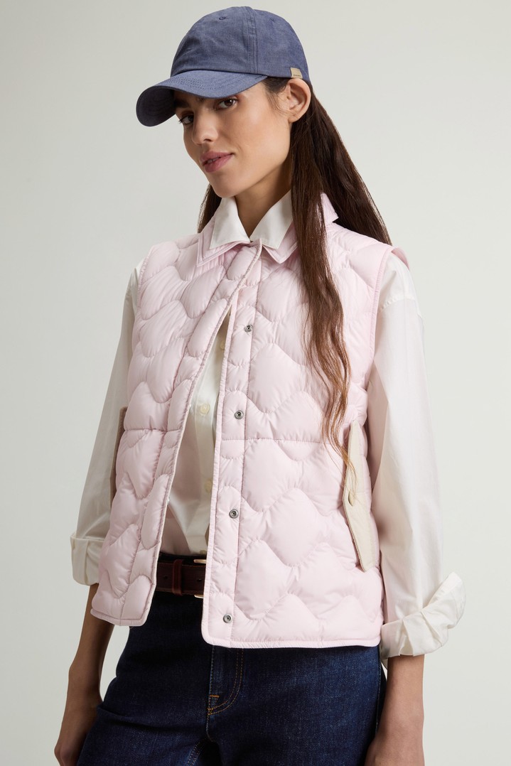 Quilted Microfiber Heritage Vest Pink photo 4 | Woolrich