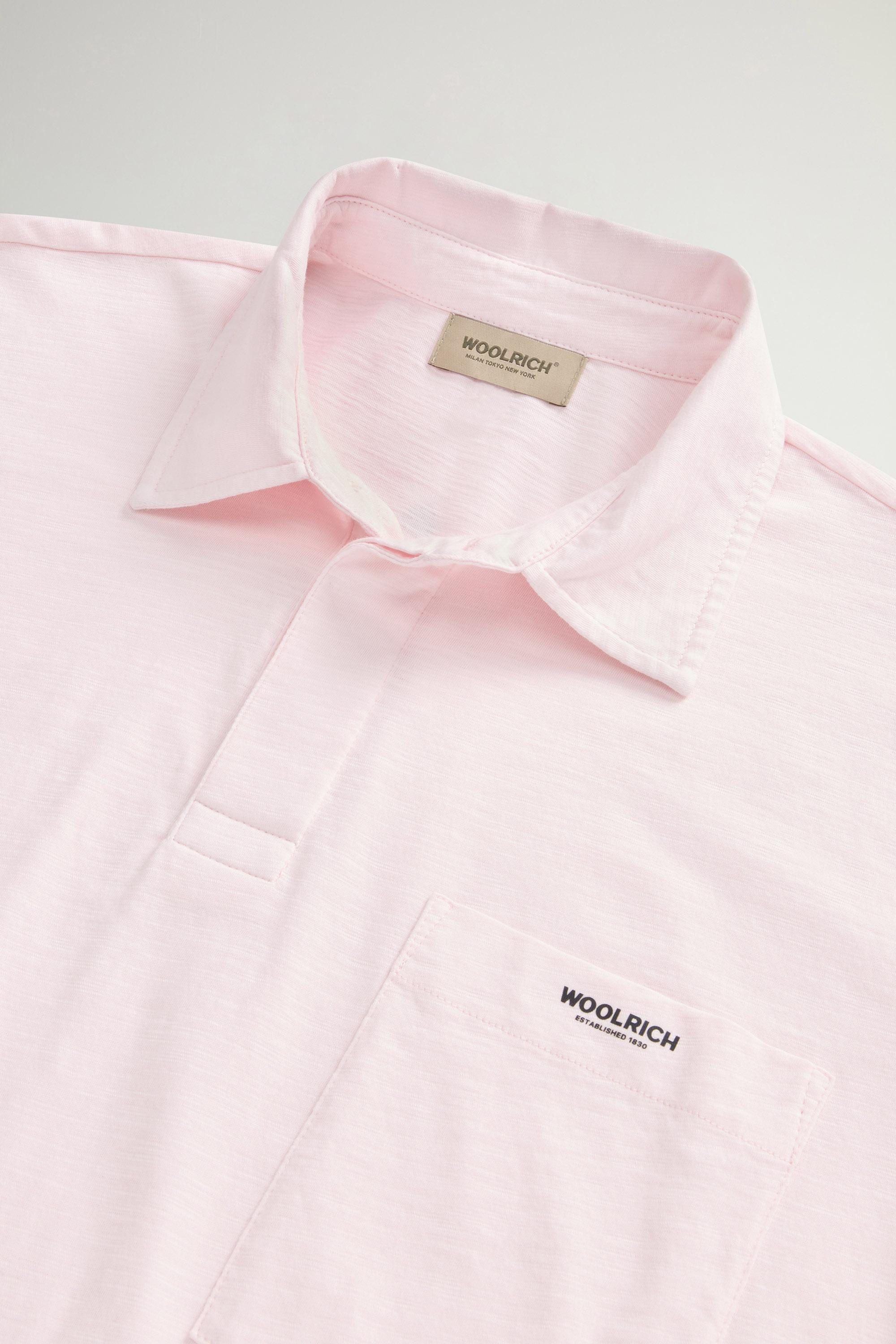 SLUB LOGO POLO Pink photo 6 | Woolrich