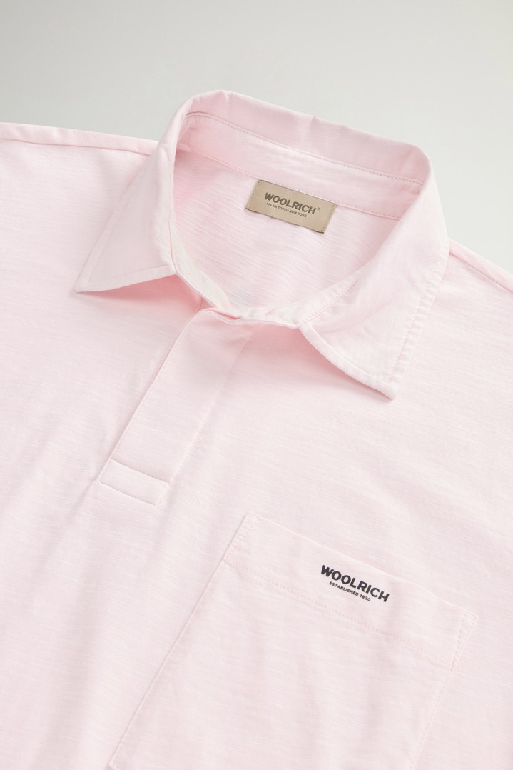 SLUB LOGO POLO Pink photo 6 | Woolrich