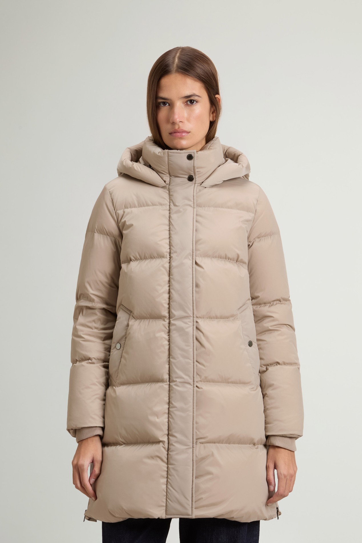 Long Kelly Down Jacket Gray photo 2 | Woolrich