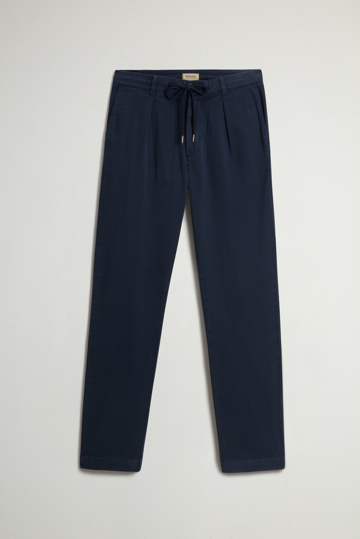 Stretch Cotton Twill Milton Pants Blue photo 3 | Woolrich