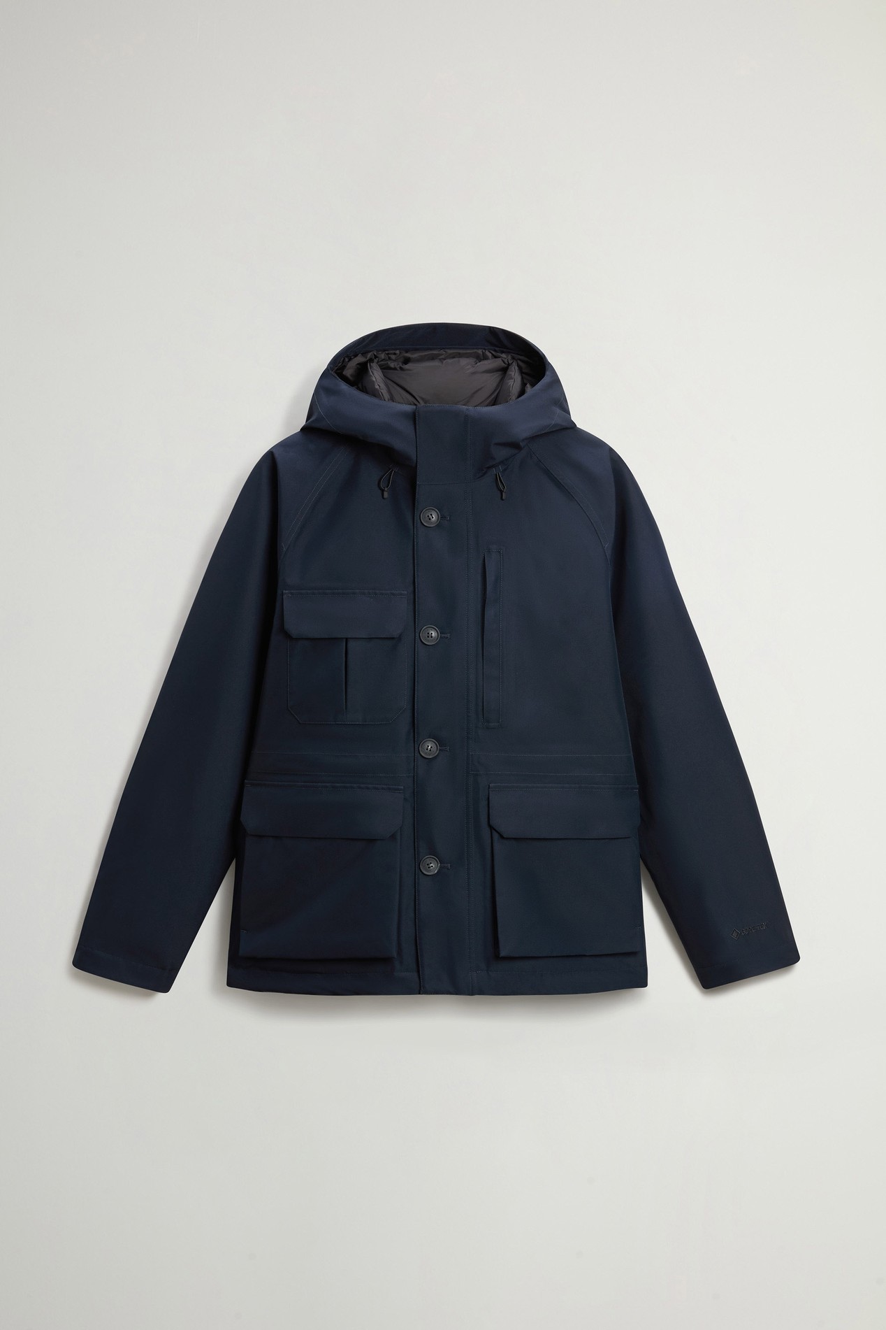 Waterproof Mountain Jacket in Recycled GORE-TEX® Fabric Blue photo 5 | Woolrich