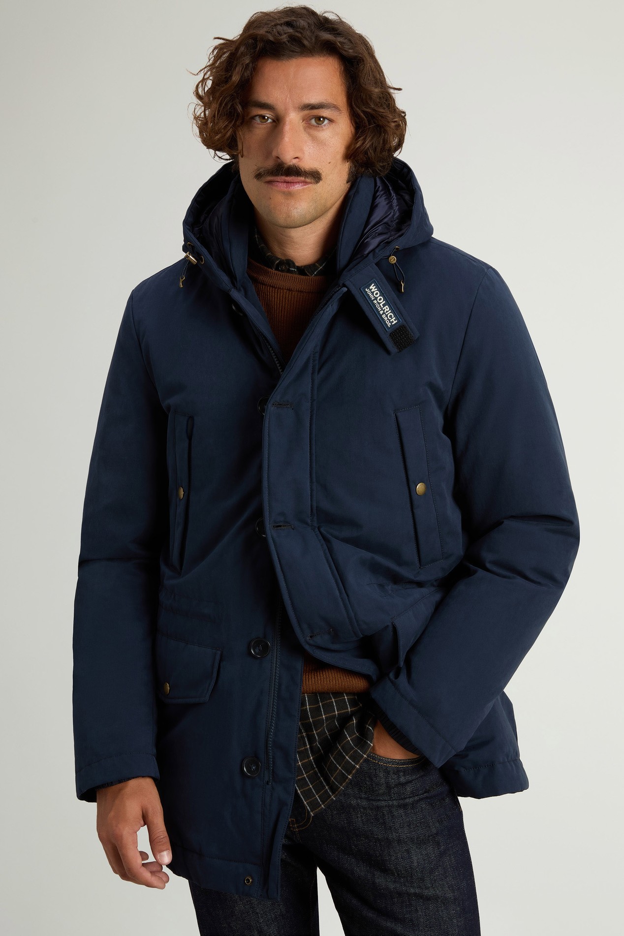 Parka in Mountain Cloth Blue photo 3 | Woolrich
