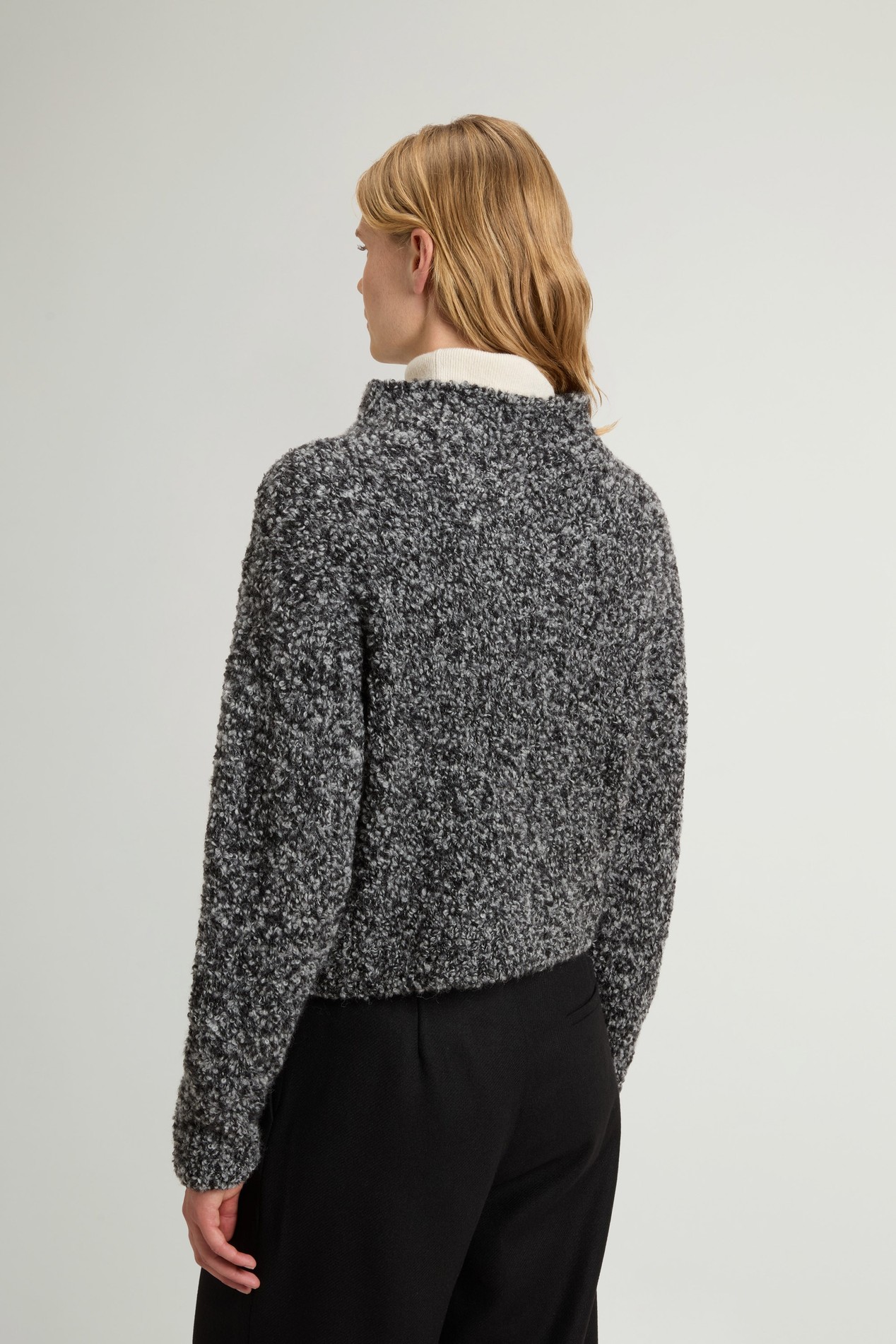 3GG BOUCLE TURTLENECK Black photo 3 | Woolrich