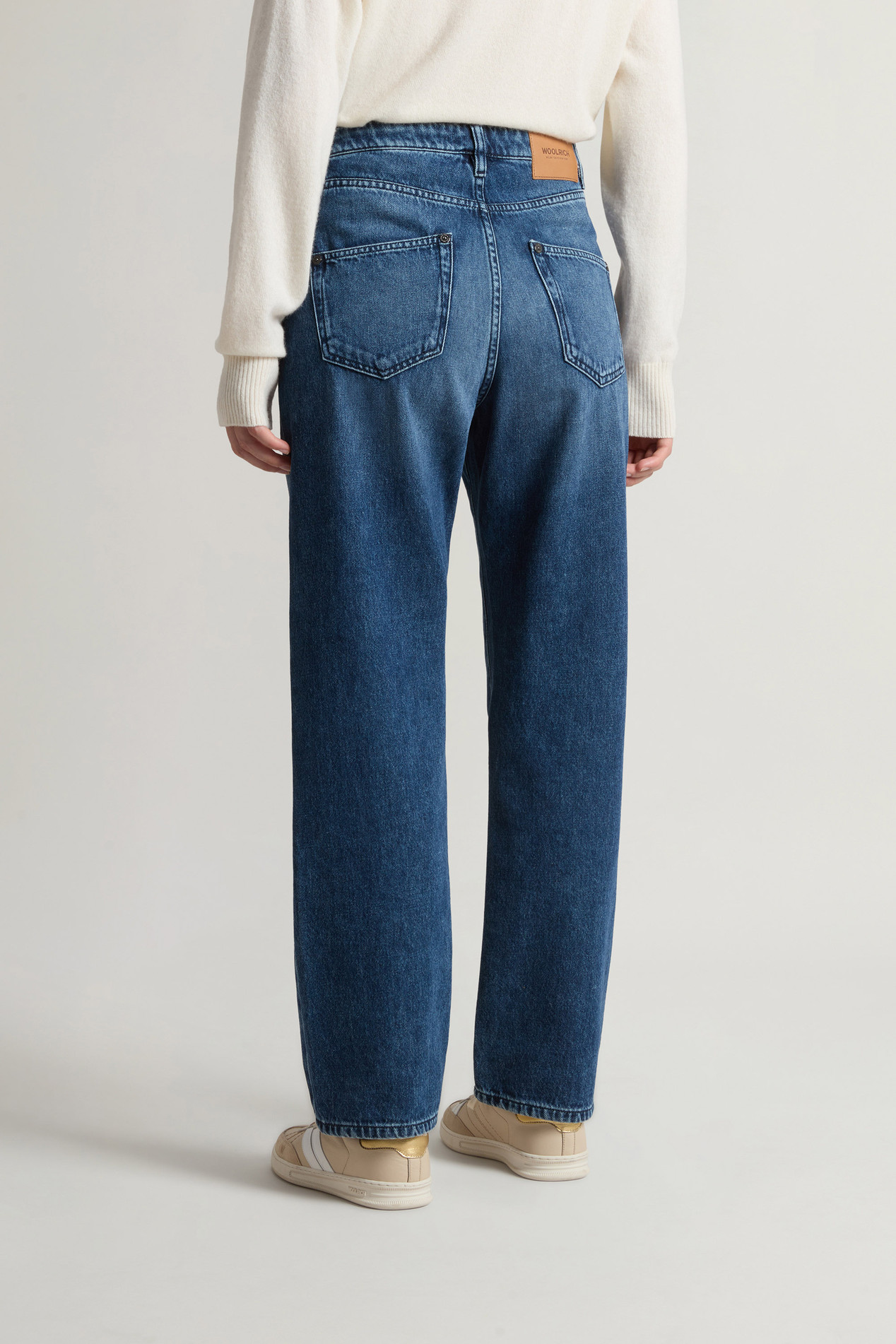 Pants in Pure Cotton Denim Blue photo 2 | Woolrich
