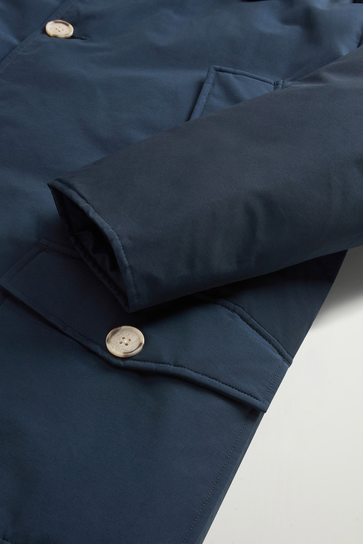 Arctic Parka in Ramar Cloth with Detachable Fur Trim Blue photo 7 | Woolrich