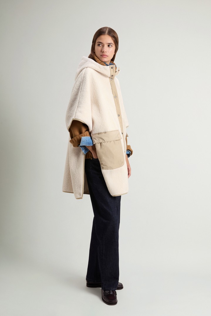 Hooded Cape in Sherpa White photo 2 | Woolrich