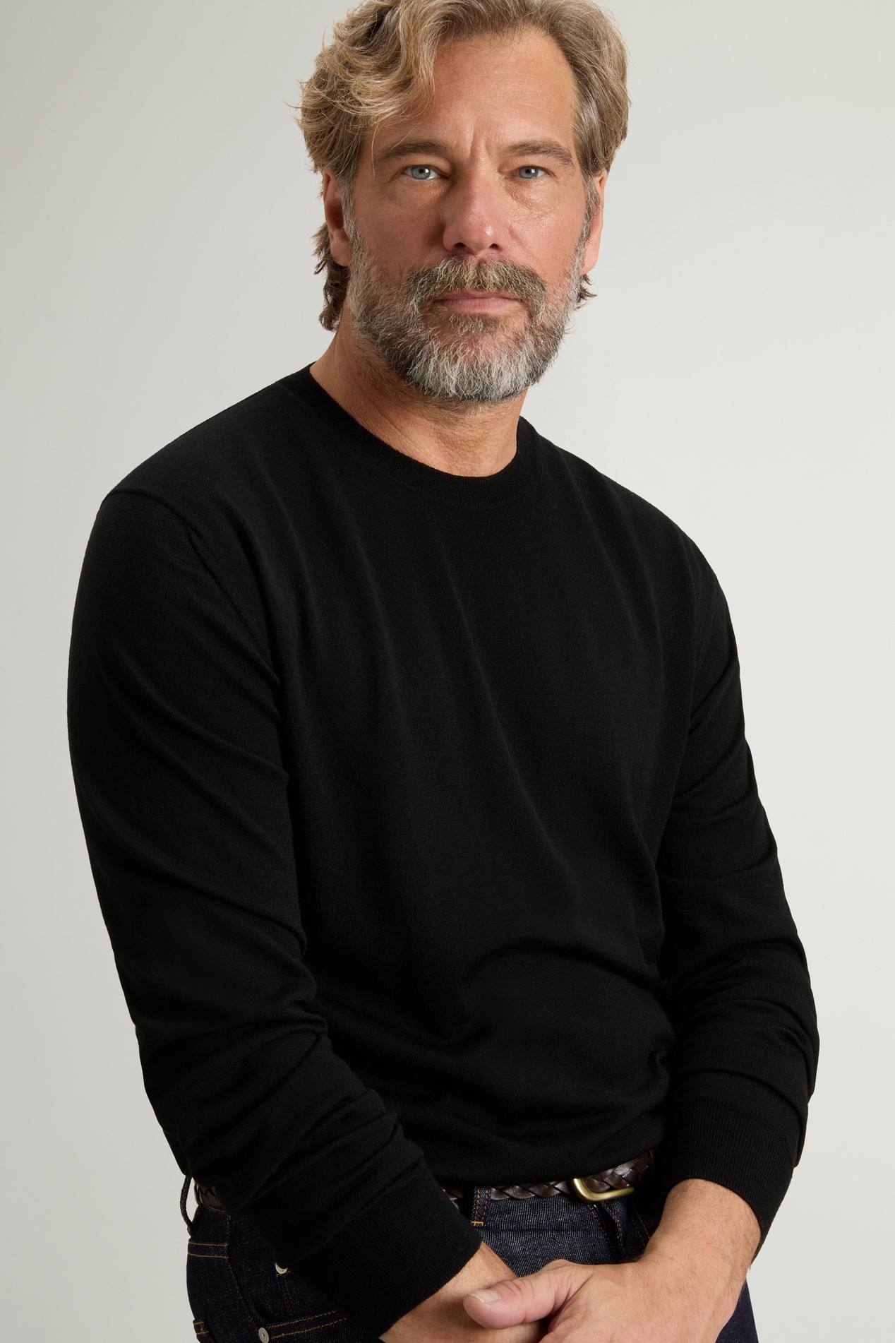Maglione girocollo in pura lana vergine Merino Nero photo 4 | Woolrich