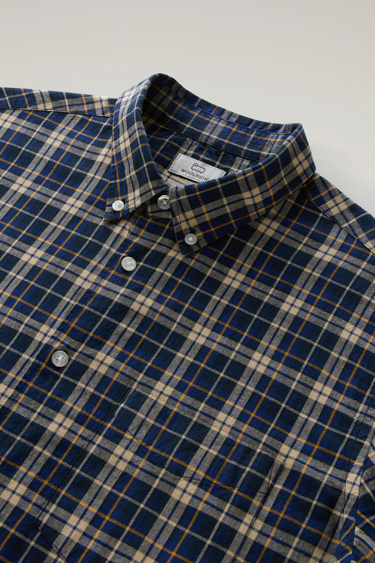 Checked Madras Shirt in Pure Cotton Blue photo 2 | Woolrich