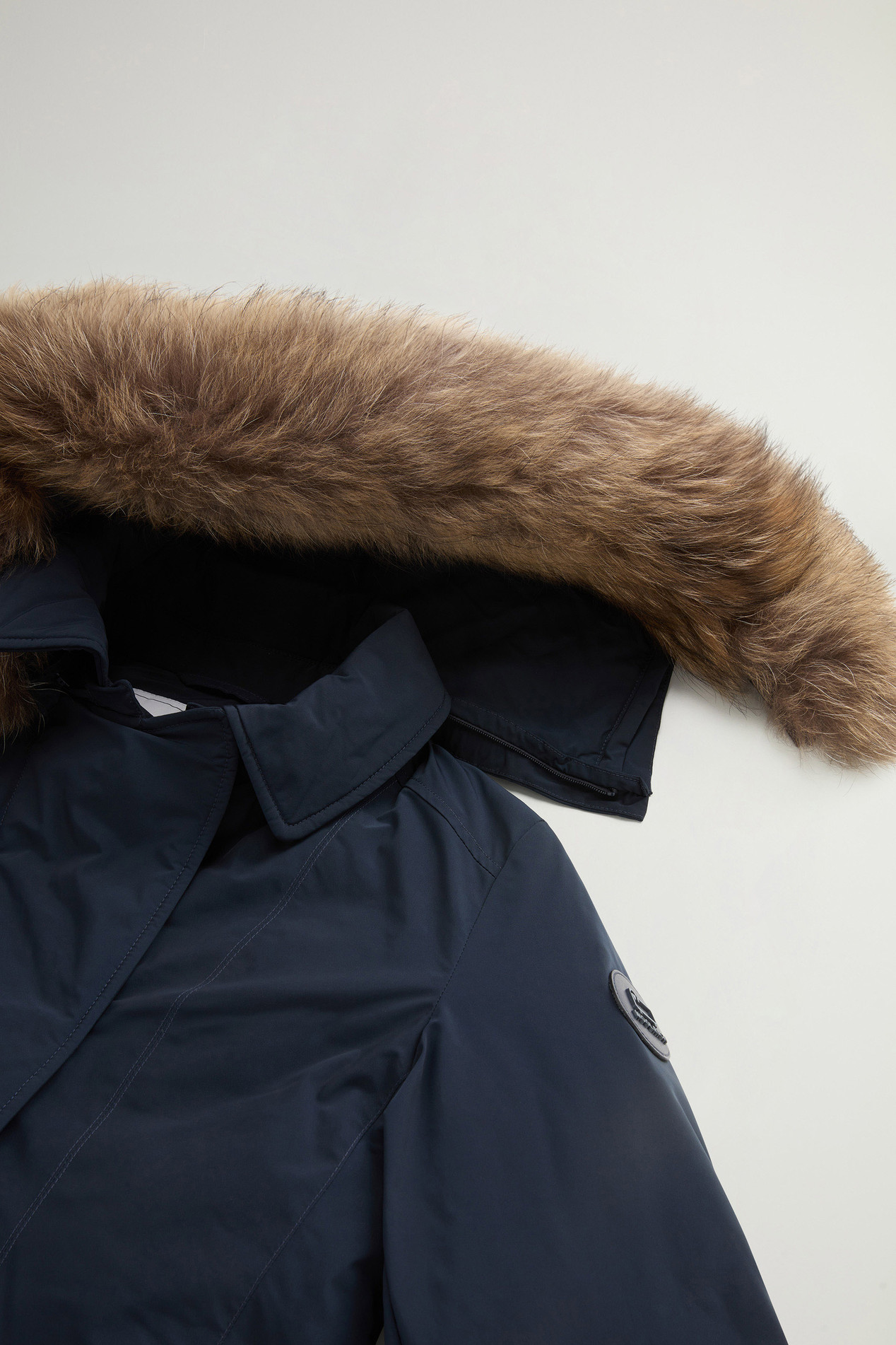 Modern Vail Parka with Detachable Hood Blue photo 6 | Woolrich