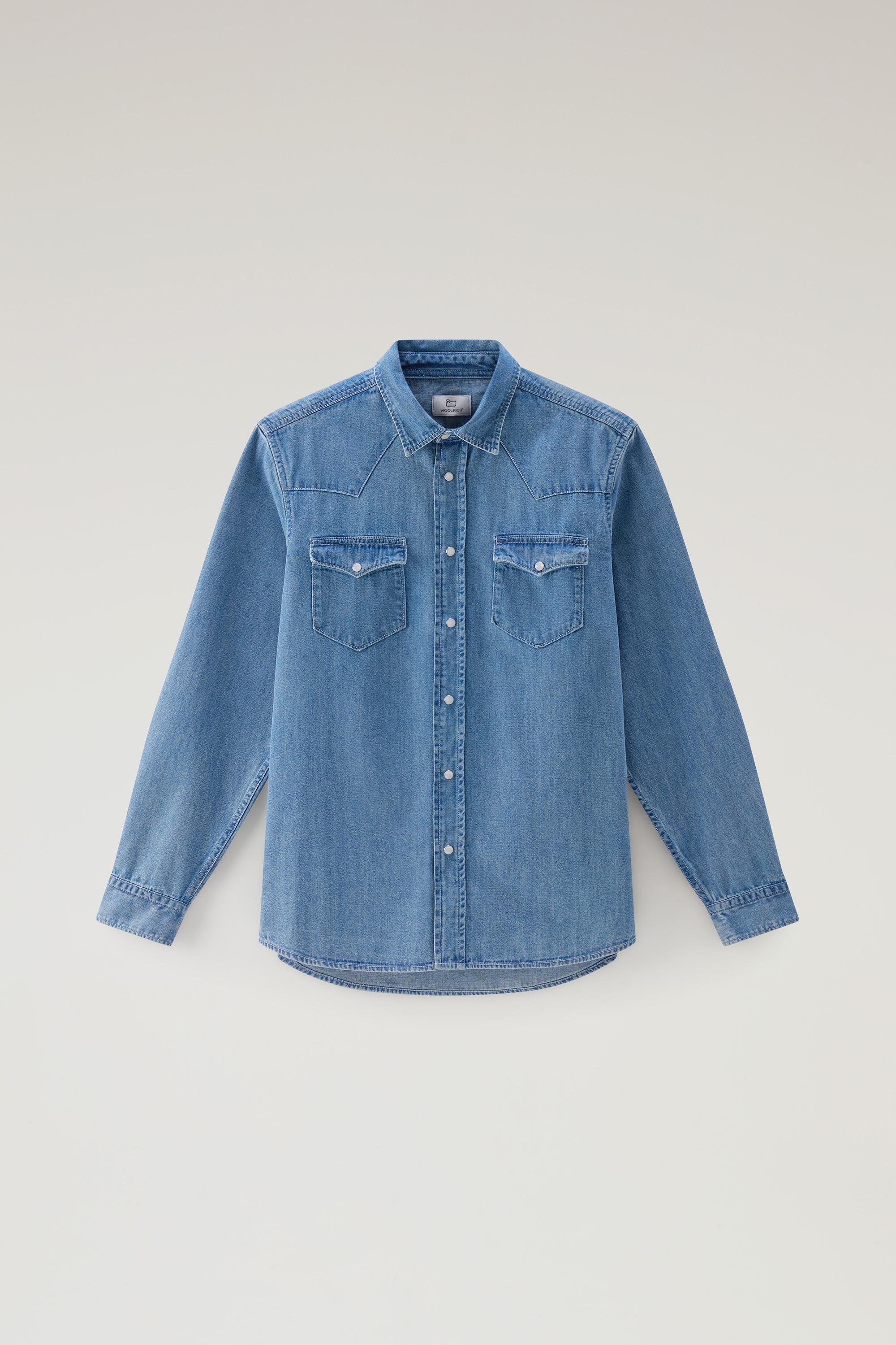 Denim Shirt in Pure Cotton Blue photo 1 | Woolrich