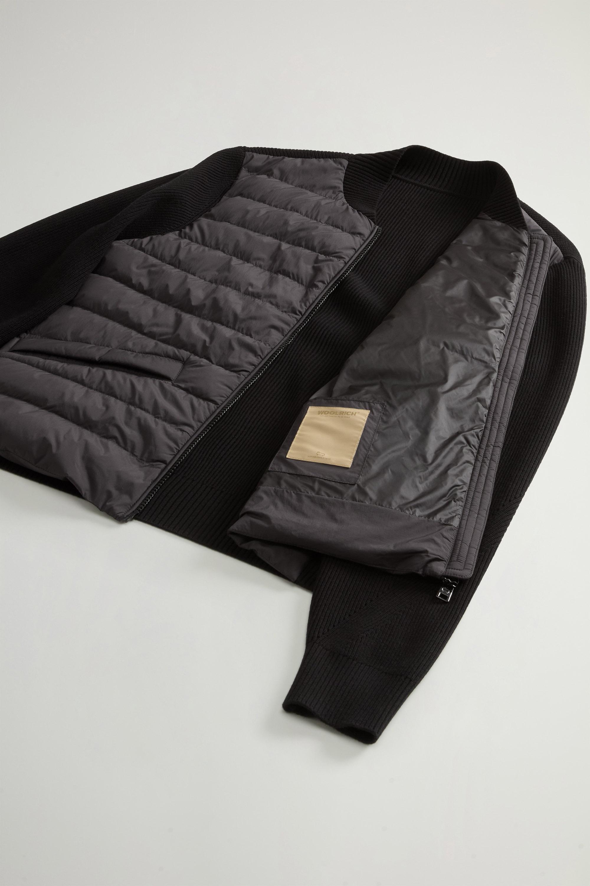 Hybrid Bomber Jacket in Nylon Black photo 8 | Woolrich