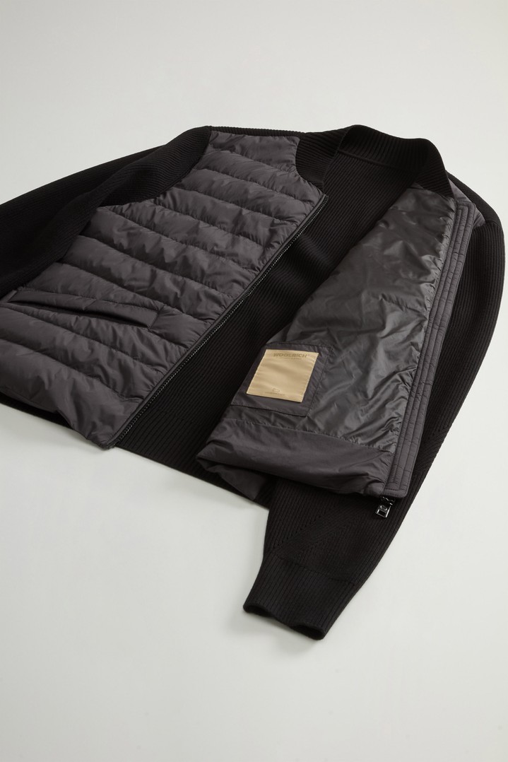 Hybrid Bomber Jacket in Nylon Black photo 8 | Woolrich