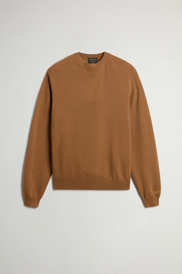WOOL CASHMERE CREWNECK GG13 Brown photo 5 | Woolrich