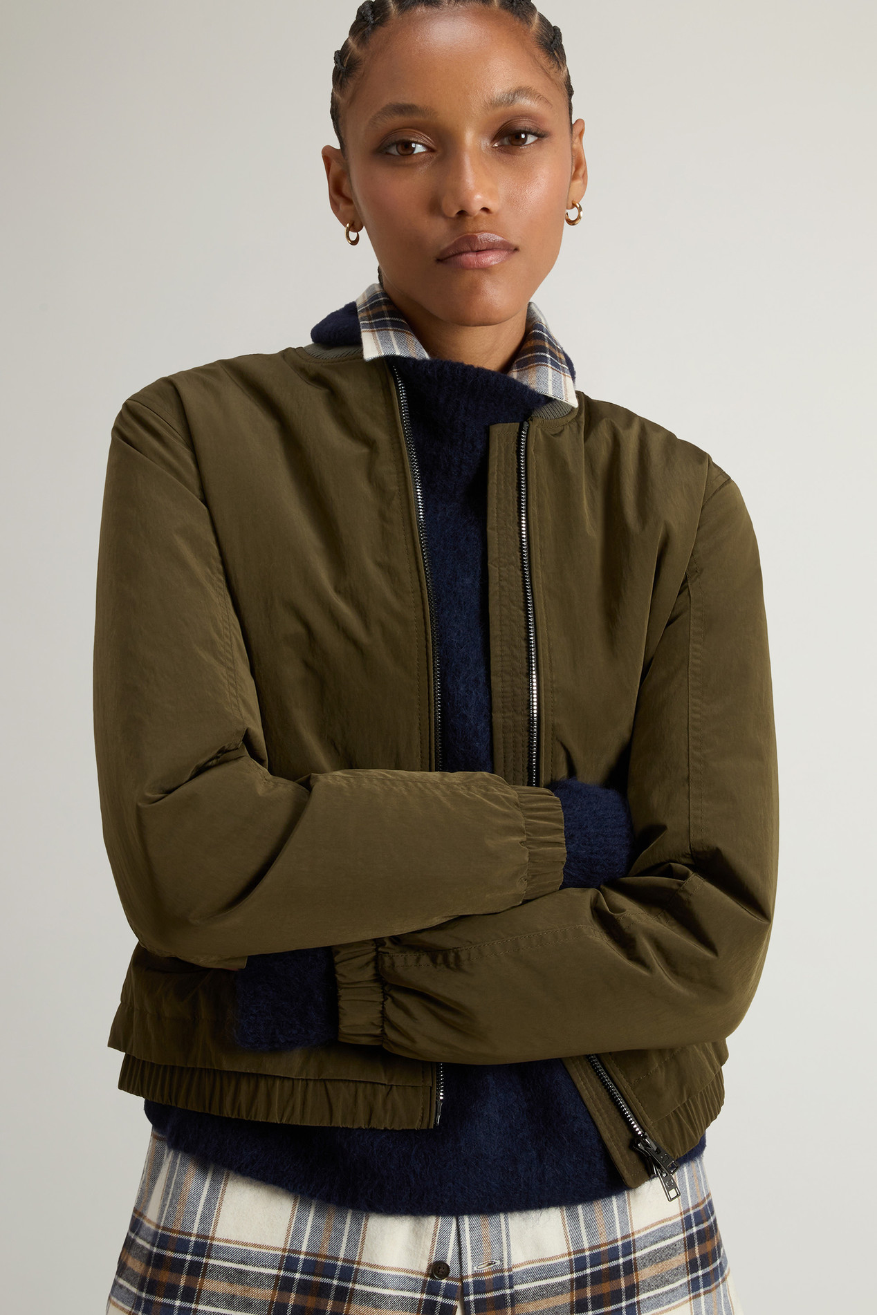 Grace Bomber Jacket in Peached Poly Green photo 4 | Woolrich