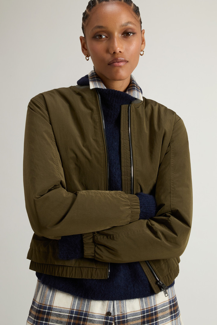 Grace Bomber Jacket in Peached Poly Green photo 4 | Woolrich