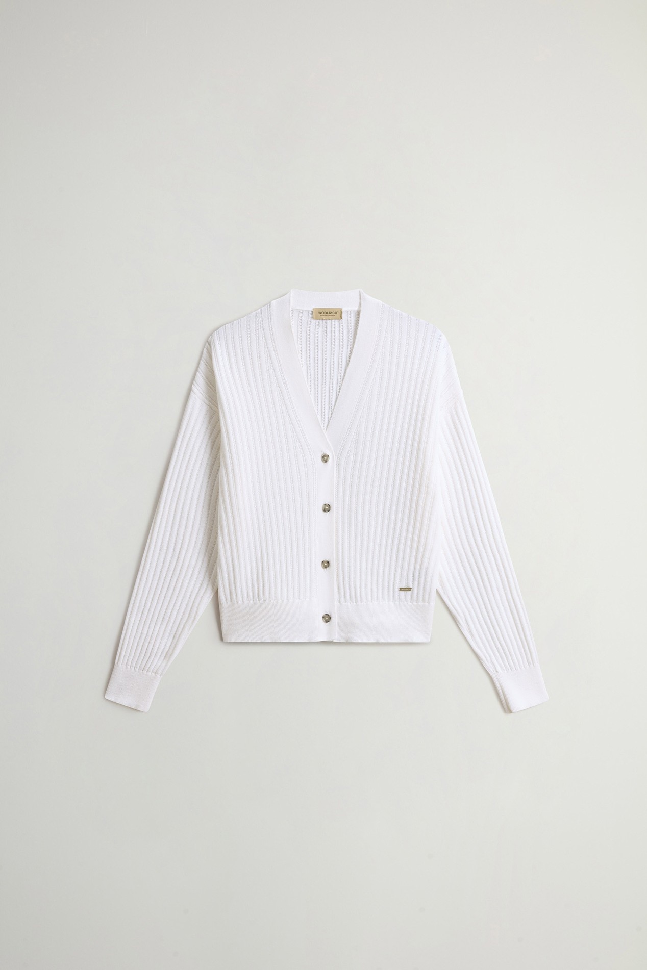 SOFT COTTON SWEATER White photo 5 | Woolrich