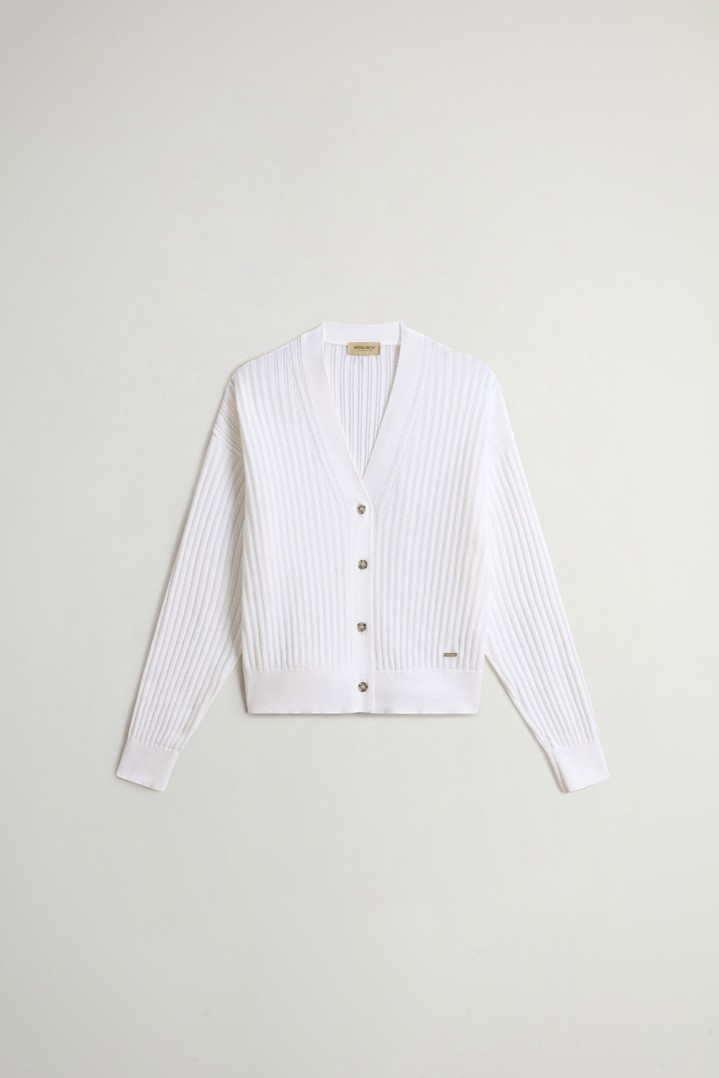 SOFT COTTON SWEATER White photo 5 | Woolrich