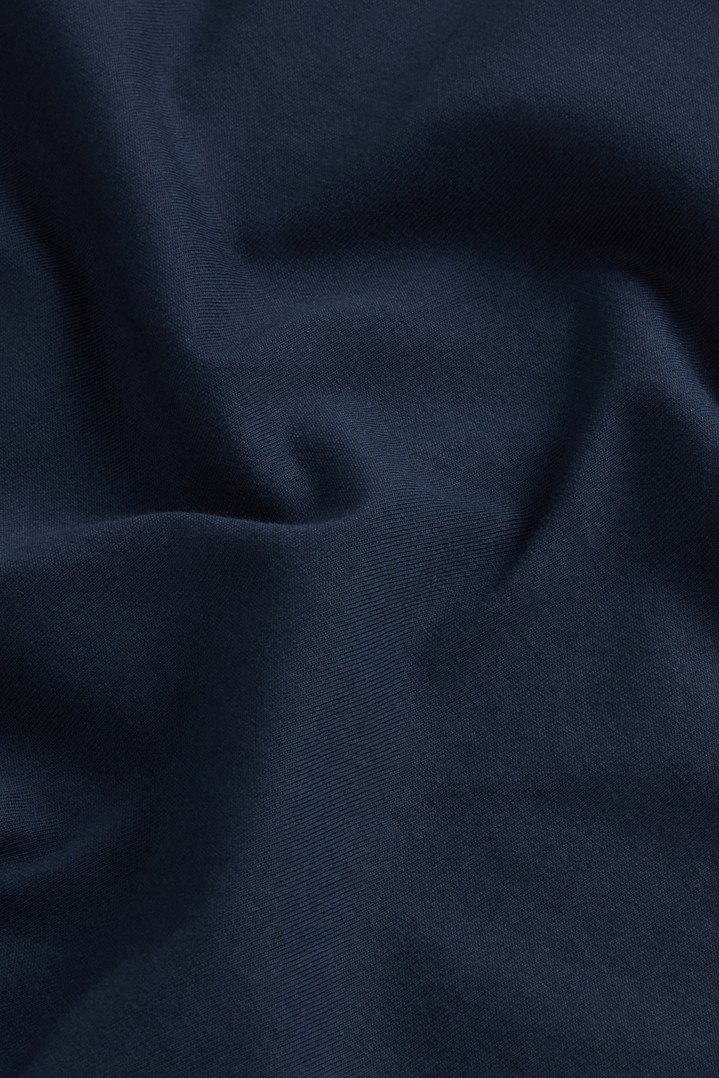 T-Shirt in Pure Organic Cotton Blue photo 6 | Woolrich