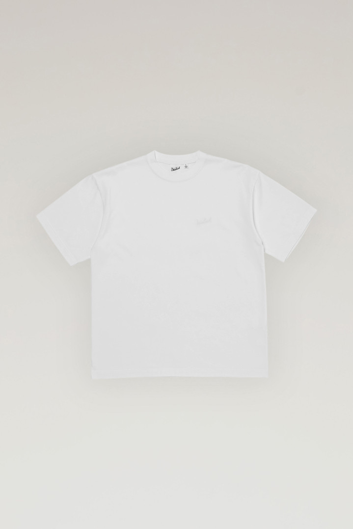 COOLMAX T-shirt with Embroidered Logo White photo 1 | Woolrich