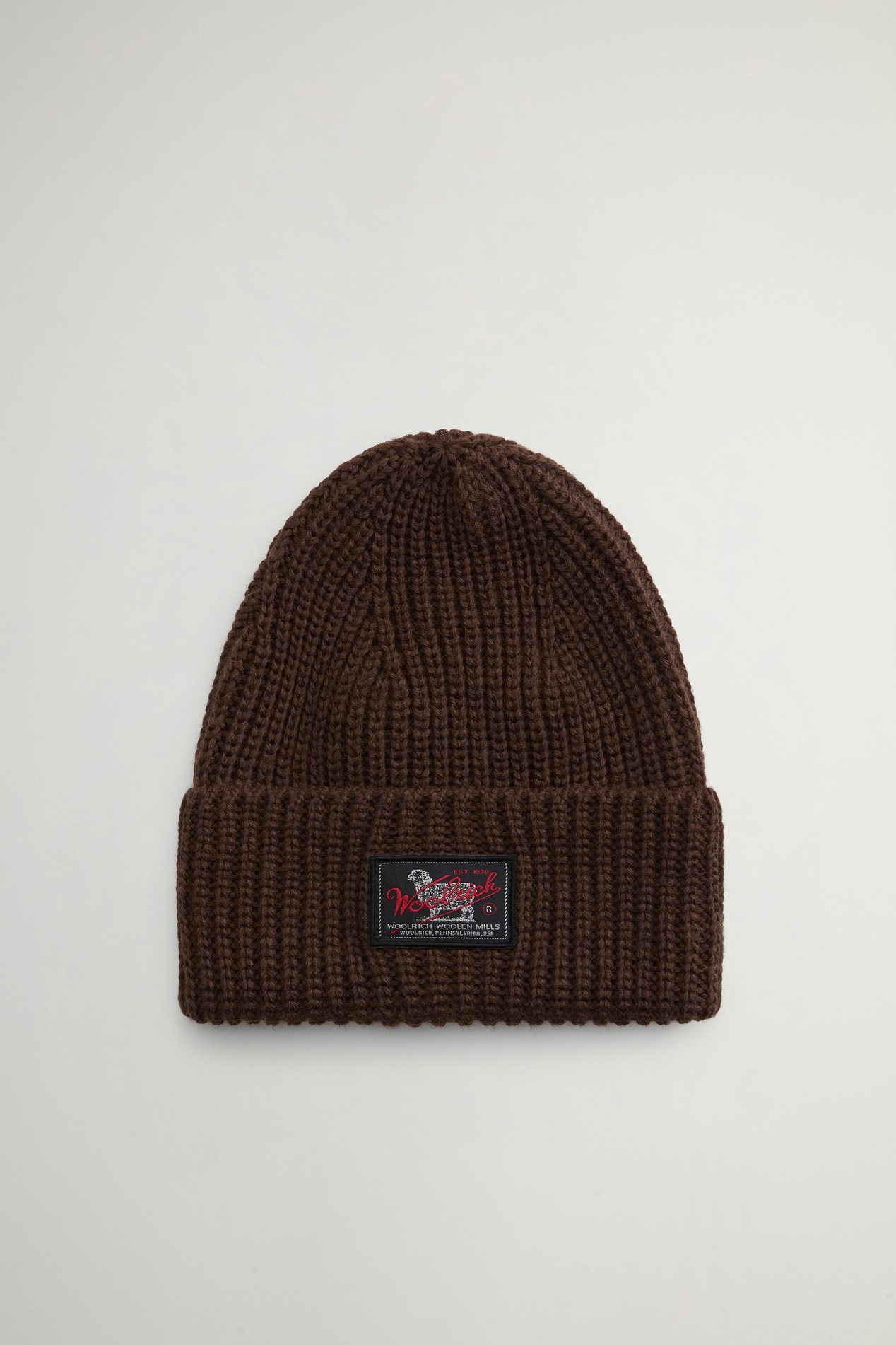 WM PATCH BEANIE Brown photo 2 | Woolrich