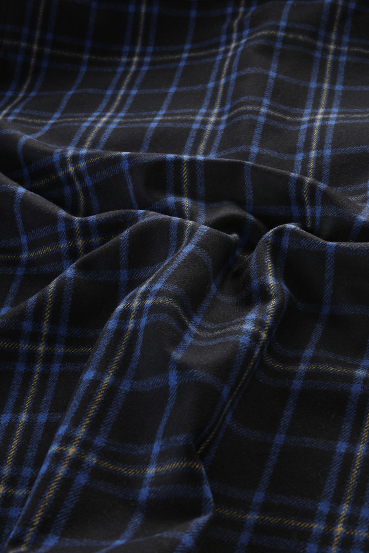 Wool Blend Oxbow Flannel Overshirt - Made in USA Blue photo 8 | Woolrich